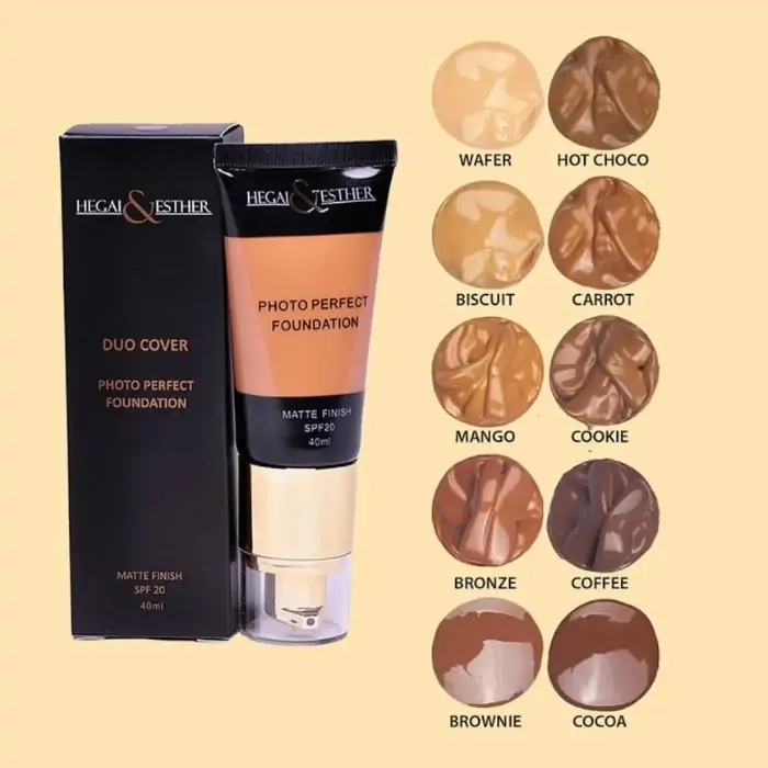 Hegai & Esther Duo Cover Photo Perfect Foundation (40ml) - Image 4